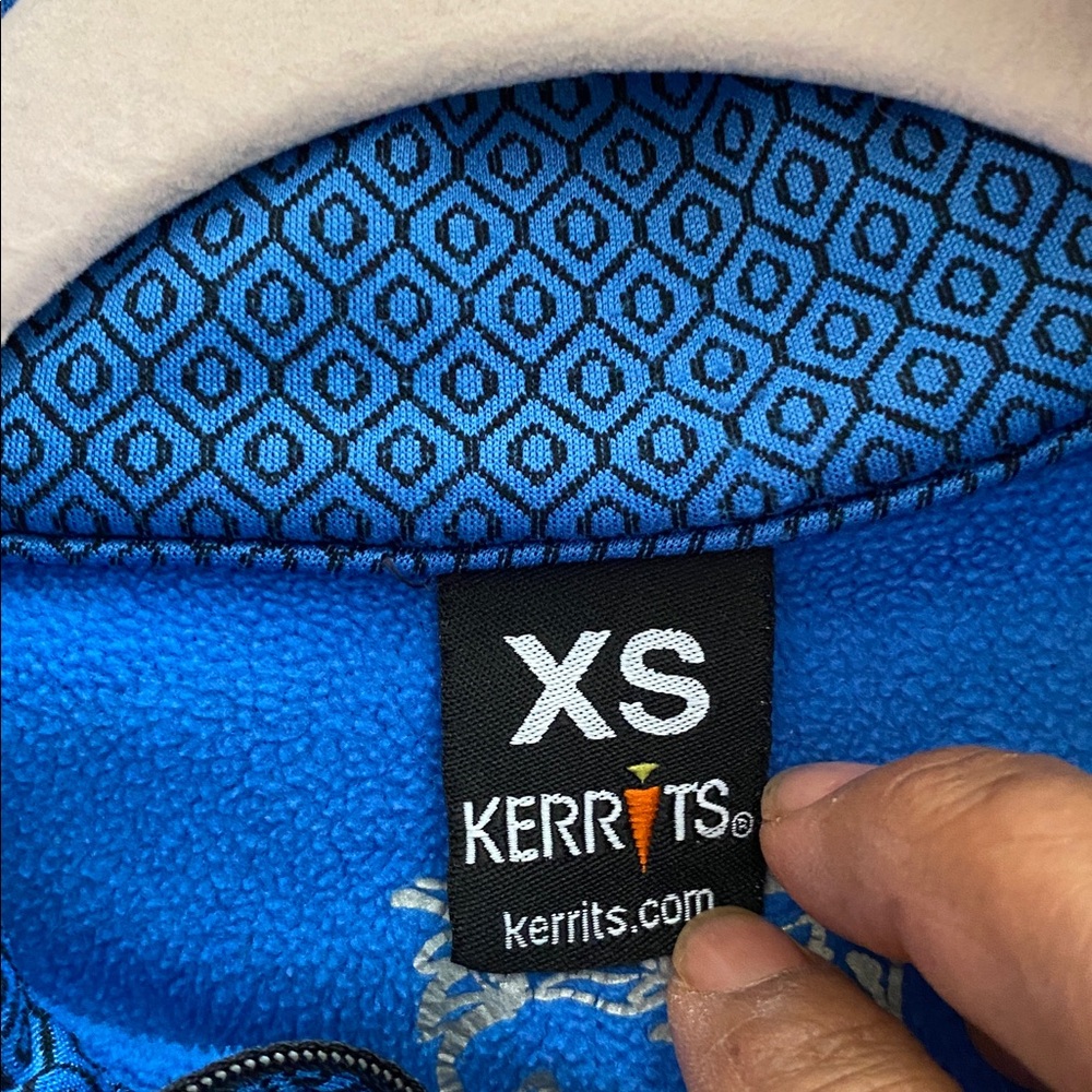 Kerrits Blue Geometric Pattern Top - image 6